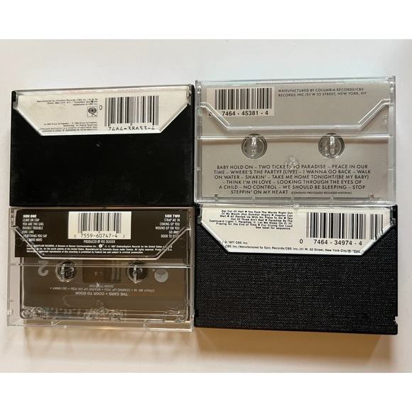 Vintage Lot of 4 Cassette Tapes Pop Classic Rock New Wave The Cars Meatloaf - Picture 3 of 8